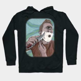 Cyclops Knife Shaving Fantasy Art Hoodie